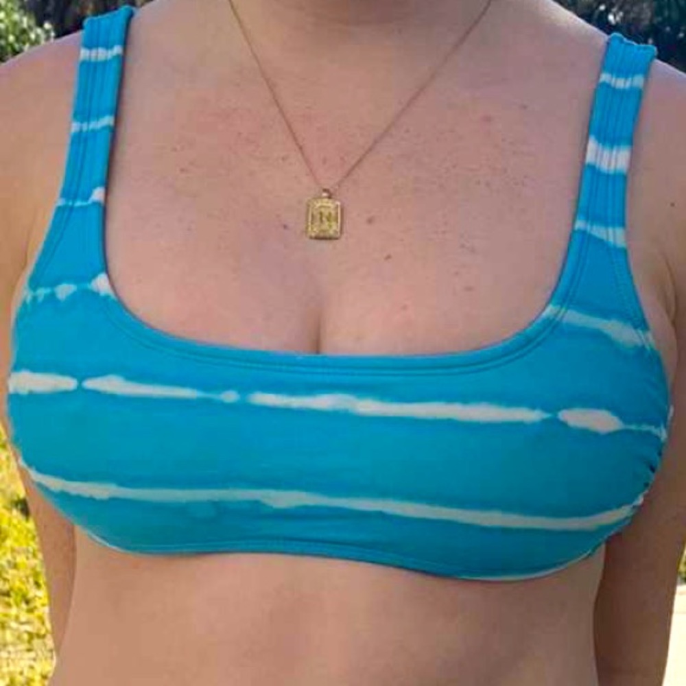 Tie-dye swim bikini top